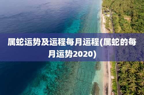 属蛇运势及运程每月运程(属蛇的每月运势2020)