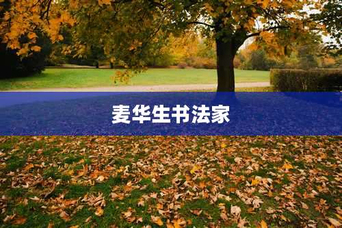 麦华生书法家