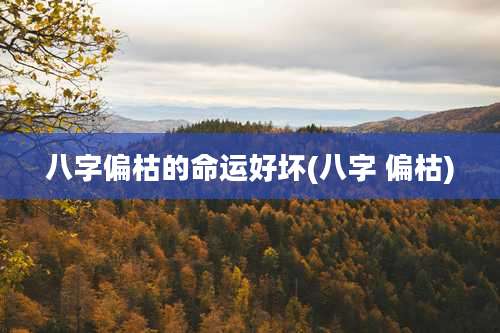 八字偏枯的命运好坏(八字 偏枯)