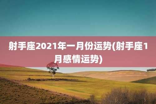 射手座2021年一月份运势(射手座1月感情运势)