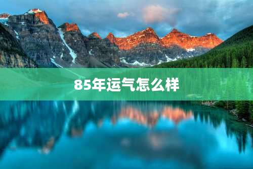 85年运气怎么样