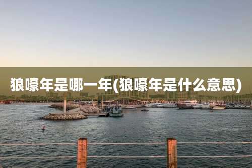 狼嚎年是哪一年(狼嚎年是什么意思)