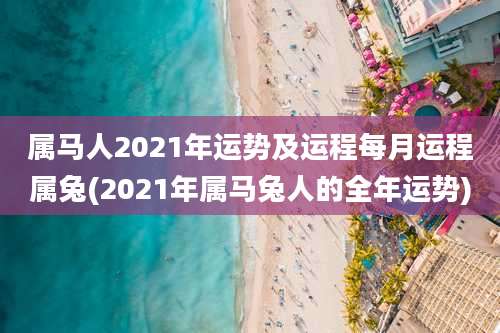 属马人2021年运势及运程每月运程属兔(2021年属马兔人的全年运势)