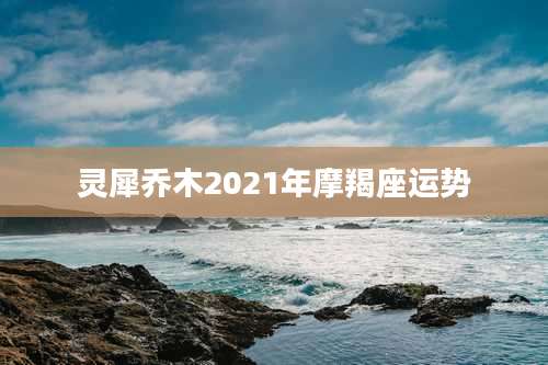 灵犀乔木2021年摩羯座运势