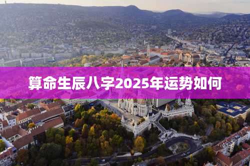 算命生辰八字2025年运势如何