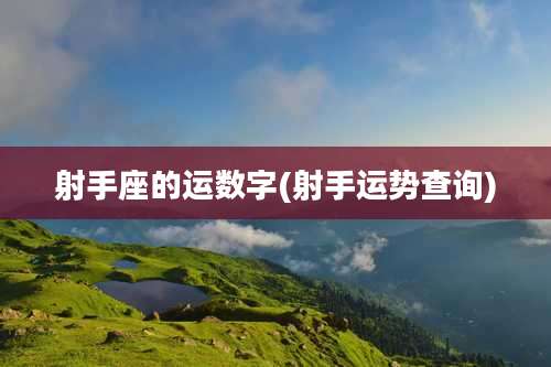 射手座的运数字(射手运势查询)