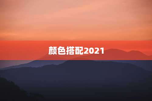 颜色搭配2021