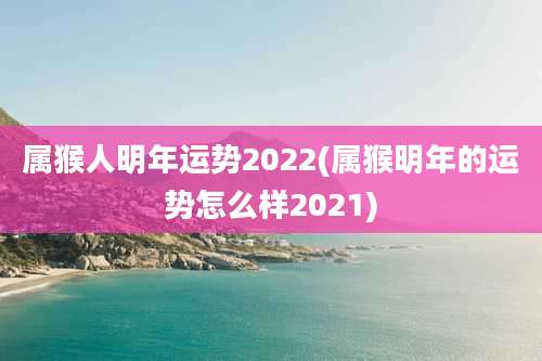 属猴人明年运势2022(属猴明年的运势怎么样2021)
