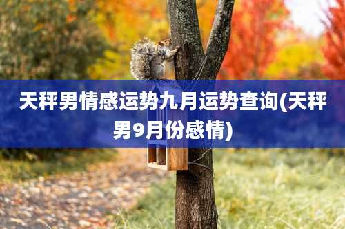 天秤男情感运势九月运势查询(天秤男9月份感情)