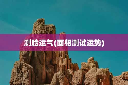 测脸运气(面相测试运势)