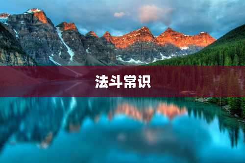法斗常识