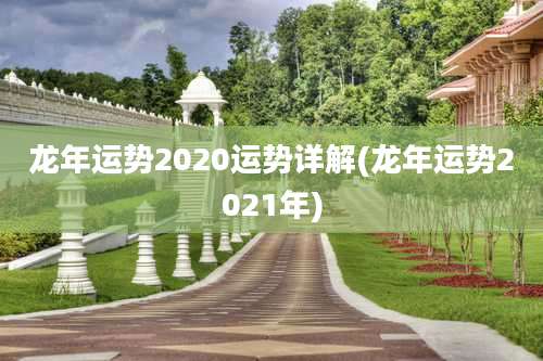 龙年运势2020运势详解(龙年运势2021年)