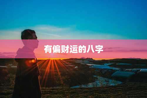 有偏财运的八字