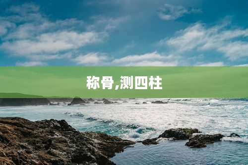 称骨,测四柱