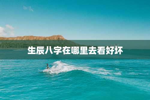 生辰八字在哪里去看好坏