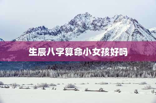 生辰八字算命小女孩好吗