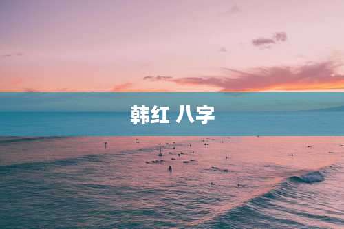 韩红 八字