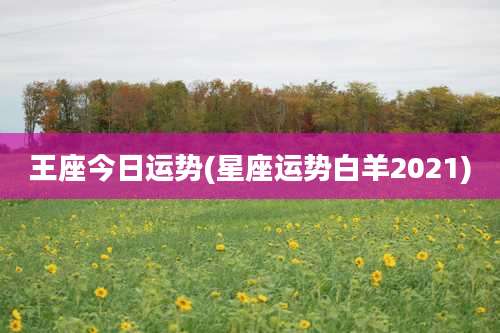 王座今日运势(星座运势白羊2021)