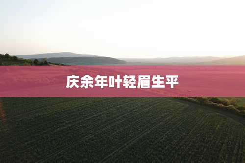 庆余年叶轻眉生平