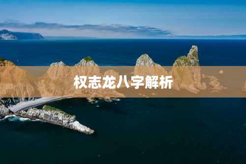 权志龙八字解析