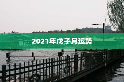 2021年戊子月运势
