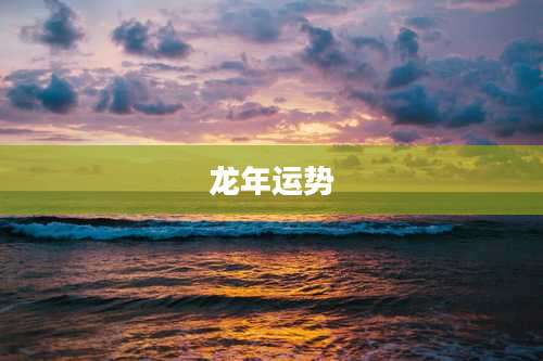 龙年运势