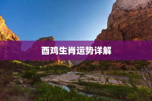 酉鸡生肖运势详解