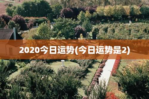 2020今日运势(今日运势是2)