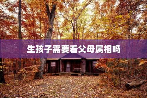 生孩子需要看父母属相吗