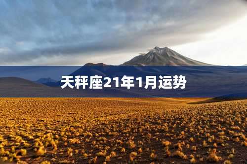 天秤座21年1月运势