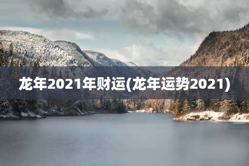 龙年2021年财运(龙年运势2021)