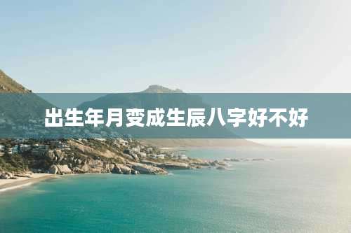 出生年月变成生辰八字好不好