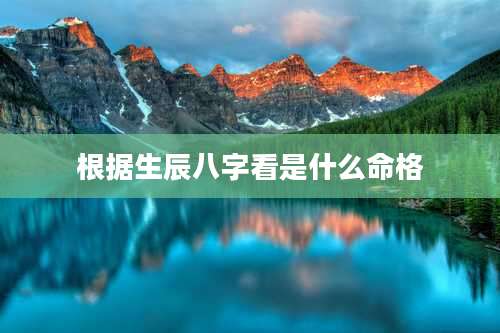 根据生辰八字看是什么命格