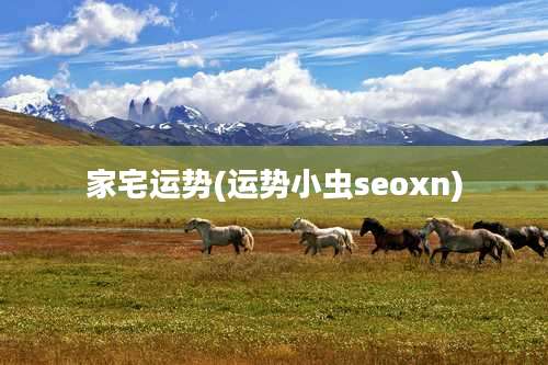 家宅运势(运势小虫seoxn)