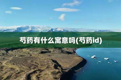 芍药有什么寓意吗(芍药id)