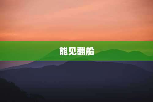 能见翻船
