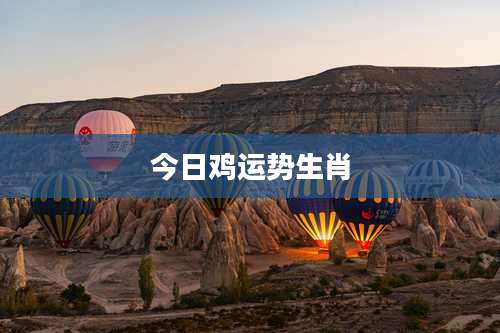 今日鸡运势生肖