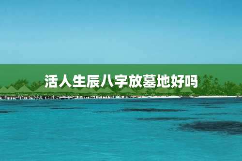 活人生辰八字放墓地好吗