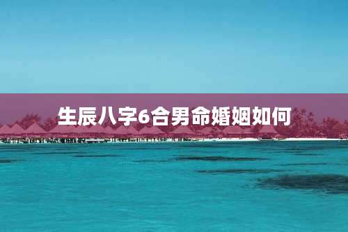 生辰八字6合男命婚姻如何