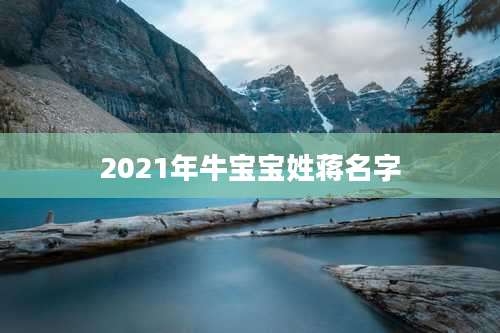 2021年牛宝宝姓蒋名字