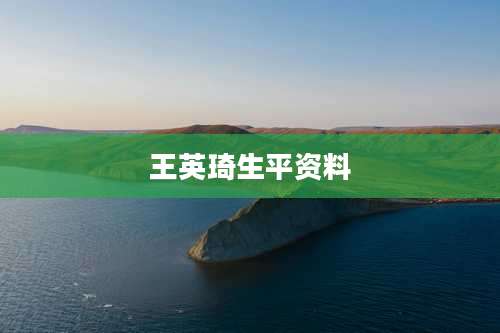 王英琦生平资料