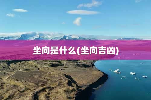 坐向是什么(坐向吉凶)