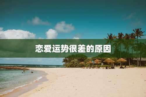 恋爱运势很差的原因