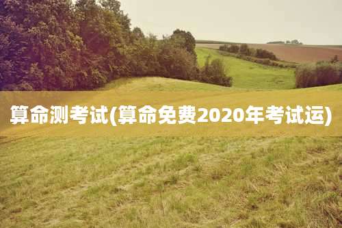 算命测考试(算命免费2020年考试运)