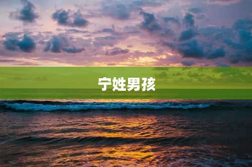 宁姓男孩