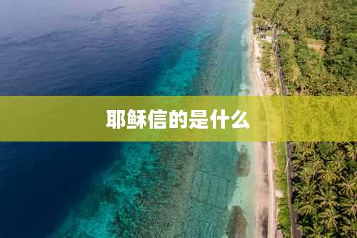 耶稣信的是什么