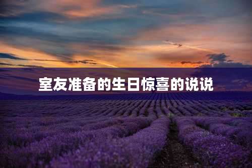 室友准备的生日惊喜的说说