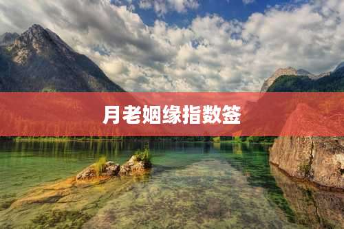 月老姻缘指数签