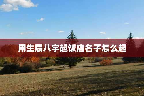 用生辰八字起饭店名子怎么起
