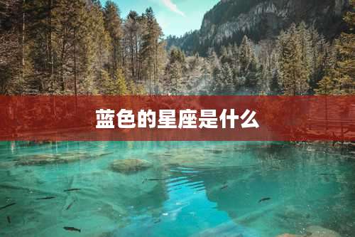 蓝色的星座是什么